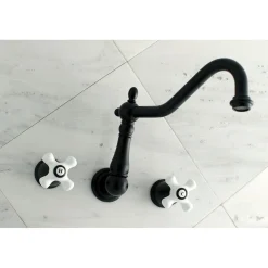 Kingston Brass Heritage Two Handles Wall Mount Tub Filler