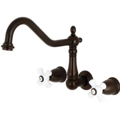 Kingston Brass Heritage Two Handles Wall Mount Tub Filler