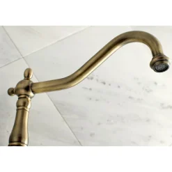 Kingston Brass Heritage Two-Handle Wall Mount Tub Filler