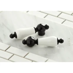 Kingston Brass Heritage Two-Handle Wall Mount Tub Filler