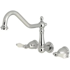 Kingston Brass Heritage Two-Handle Wall Mount Tub Filler