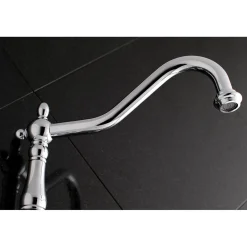 Kingston Brass Heritage Two-Handle Wall Mount Tub Filler