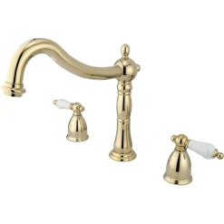 Kingston Brass Heritage Two Handle Three Hole Roman Tub Filler