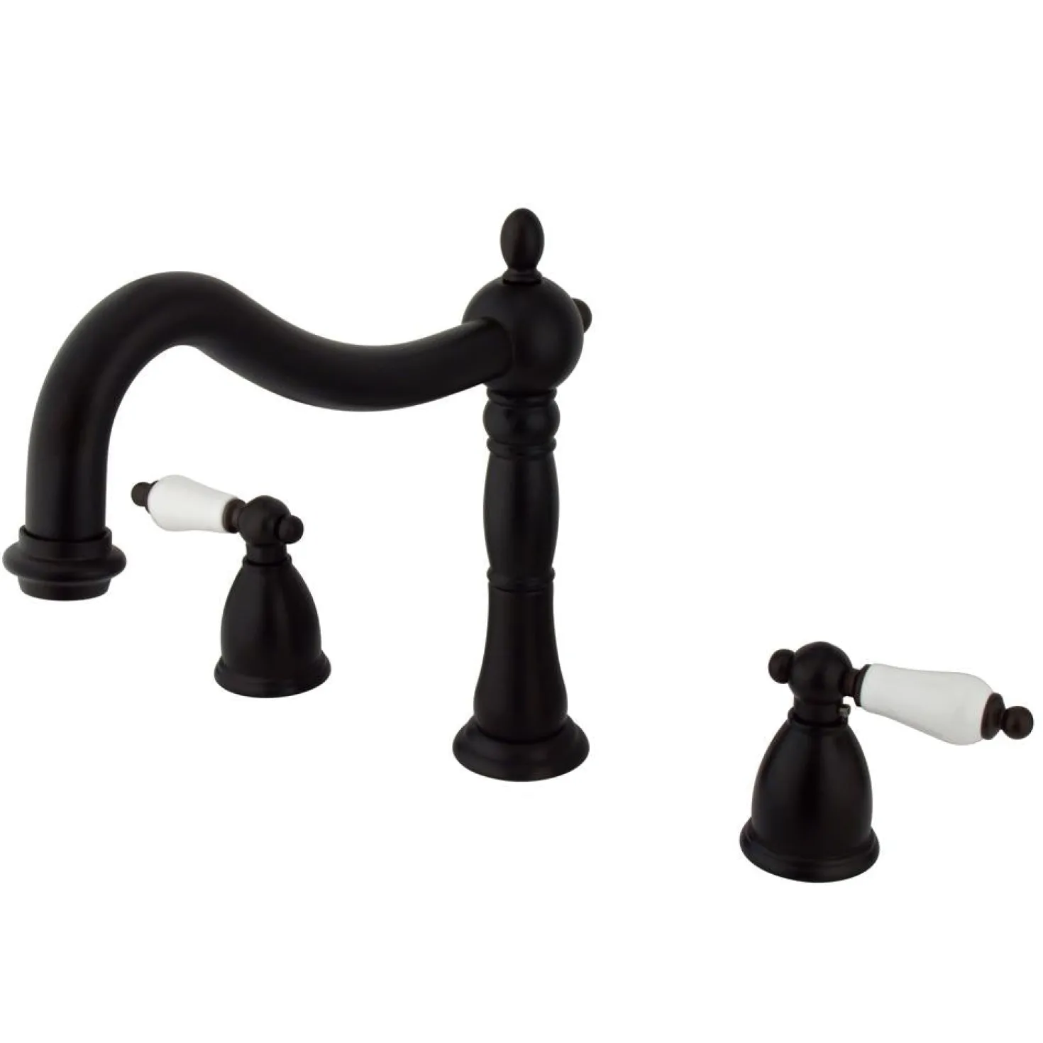 Kingston Brass Heritage Two Handle Three Hole Roman Tub Filler