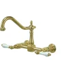 Kingston Brass Heritage 8" Wall Mount Kitchen Faucet