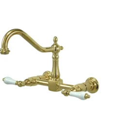 Kingston Brass Heritage 8" Wall Mount Kitchen Faucet
