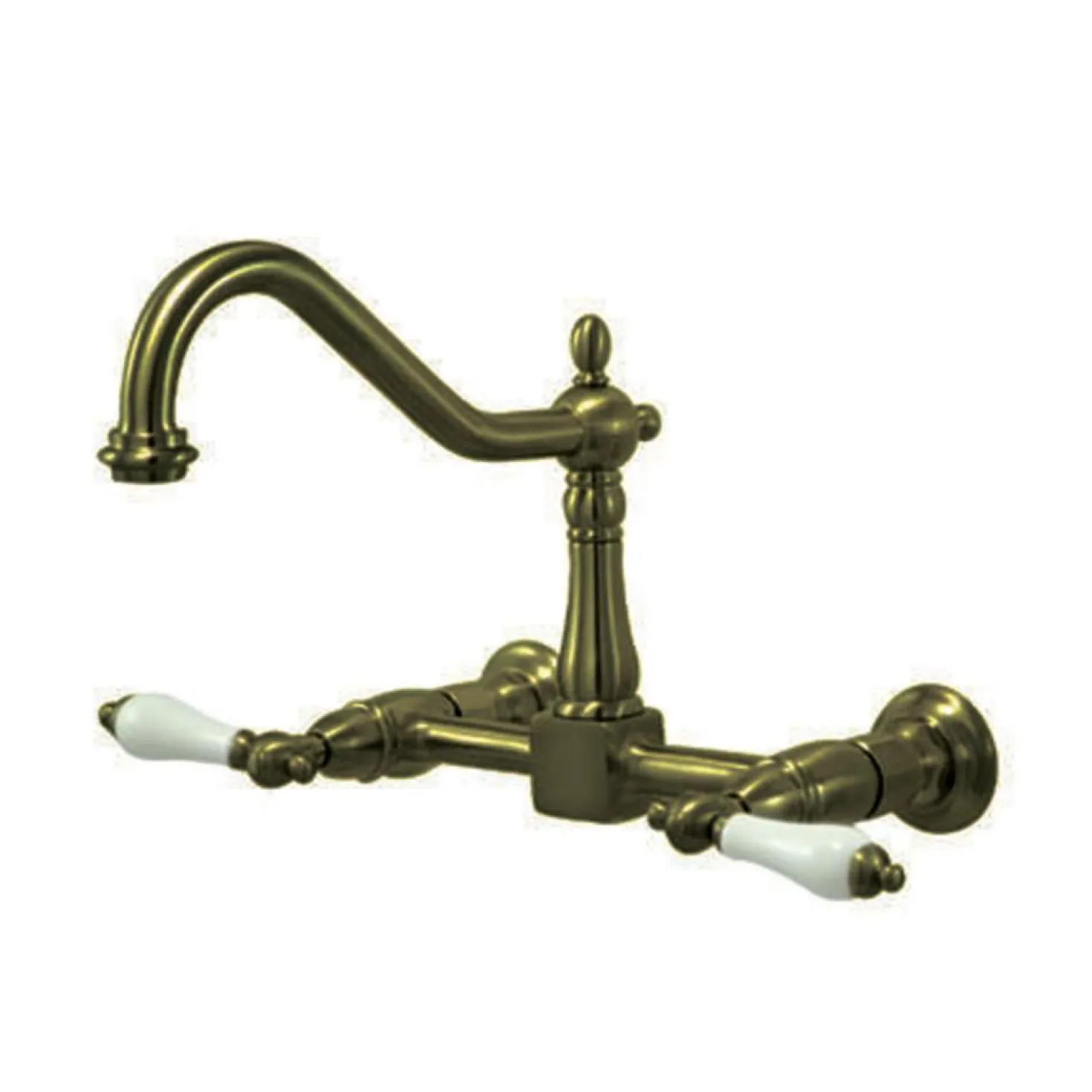 Kingston Brass Heritage 8" Wall Mount Kitchen Faucet