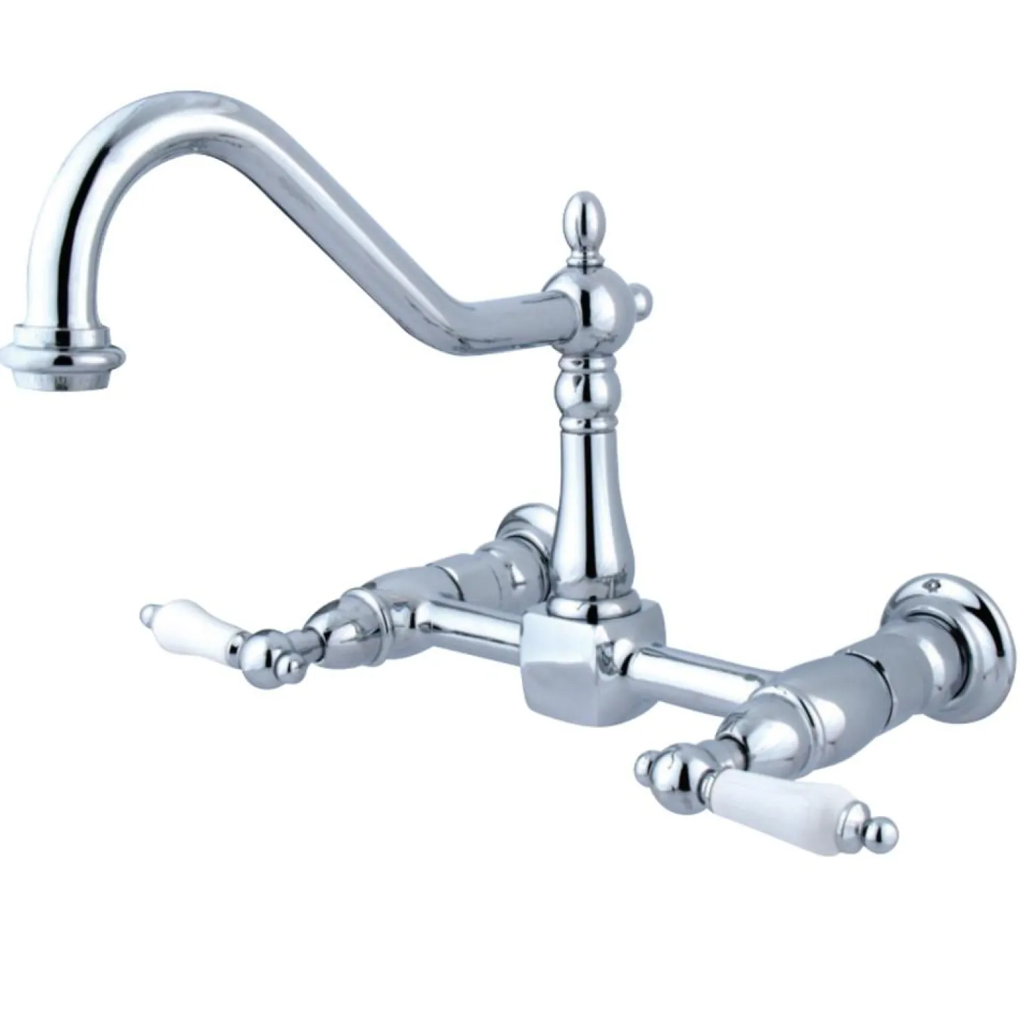 Kingston Brass Heritage 8" Wall Mount Kitchen Faucet