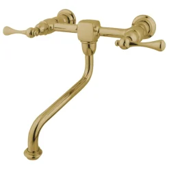 Kingston Brass Heritage Wall Mount 2-Handle Bathroom Faucet