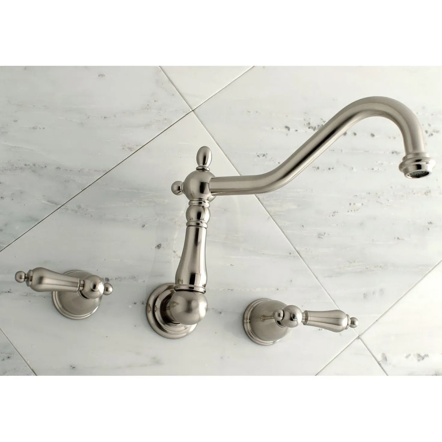 Kingston Brass Heritage Wall Mount Tub Filler