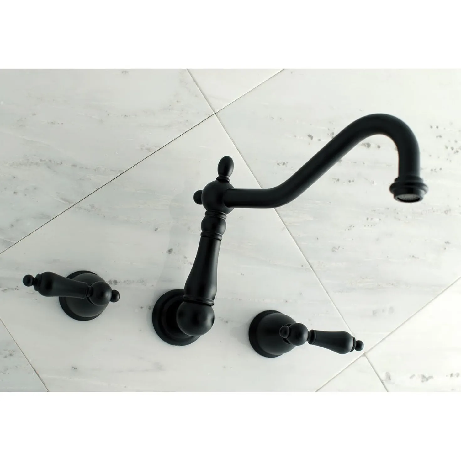 Kingston Brass Heritage Wall Mount Tub Filler
