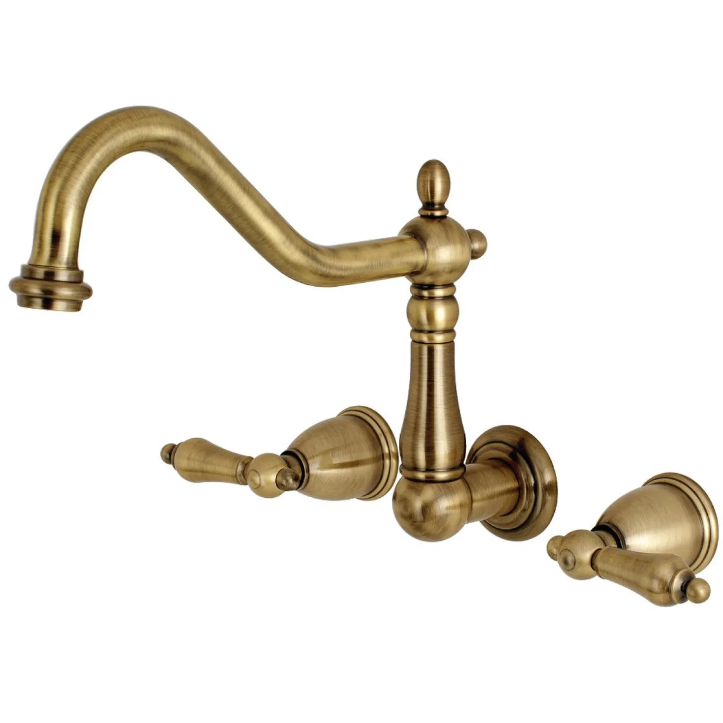 Kingston Brass Heritage Wall Mount Tub Filler