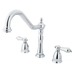 Kingston Brass Heritage Widespread 3-Hole Kitchen Faucet