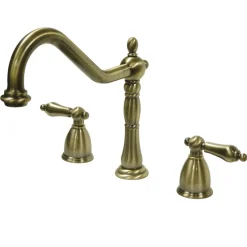 Kingston Brass Heritage Widespread 3-Hole Kitchen Faucet