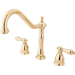 Kingston Brass Heritage Widespread 3-Hole Kitchen Faucet