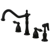 Kingston Brass Heritage Widespread Kitchen Faucet