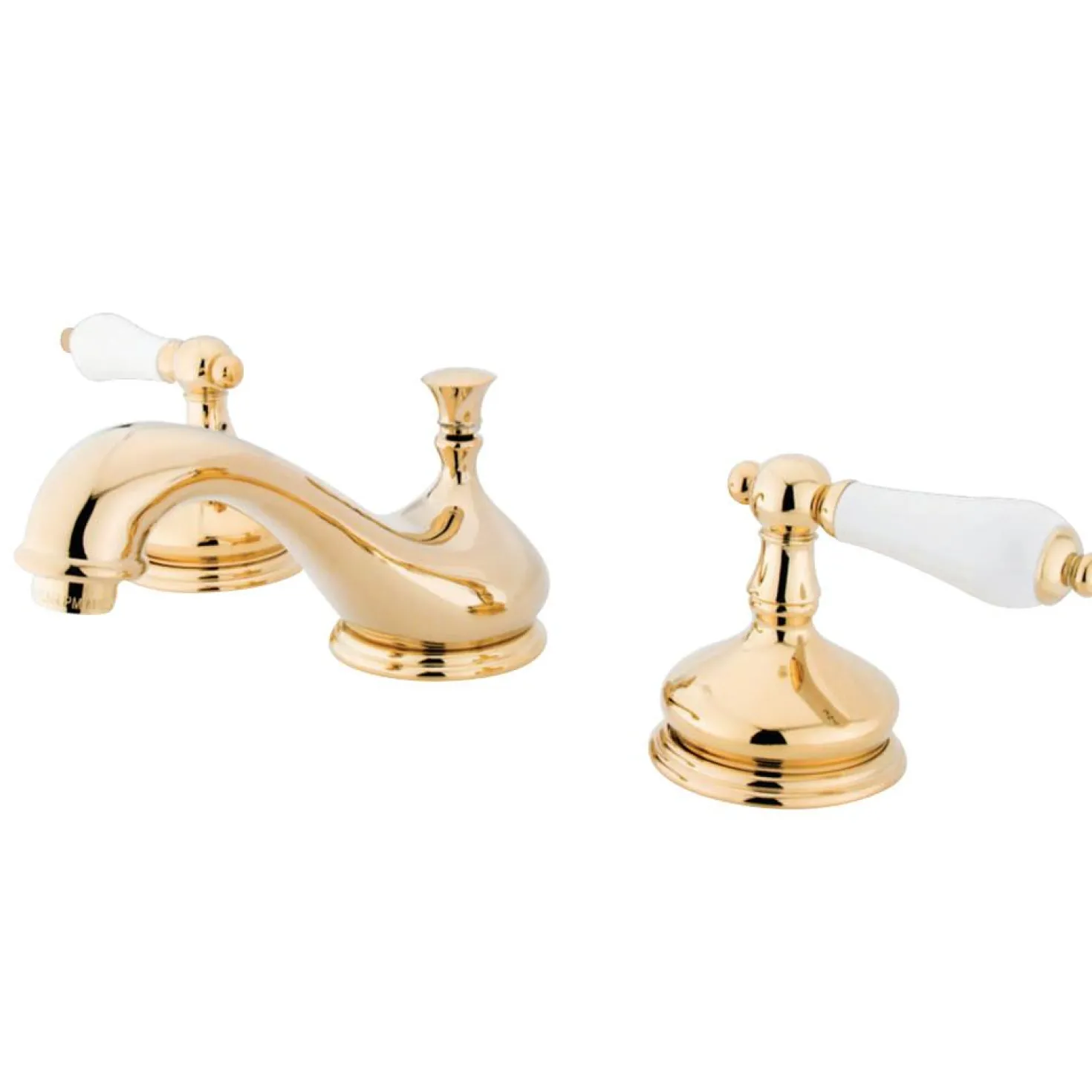 Kingston Brass Heritage 8" Widespread Deck Mount Bathroom Faucet