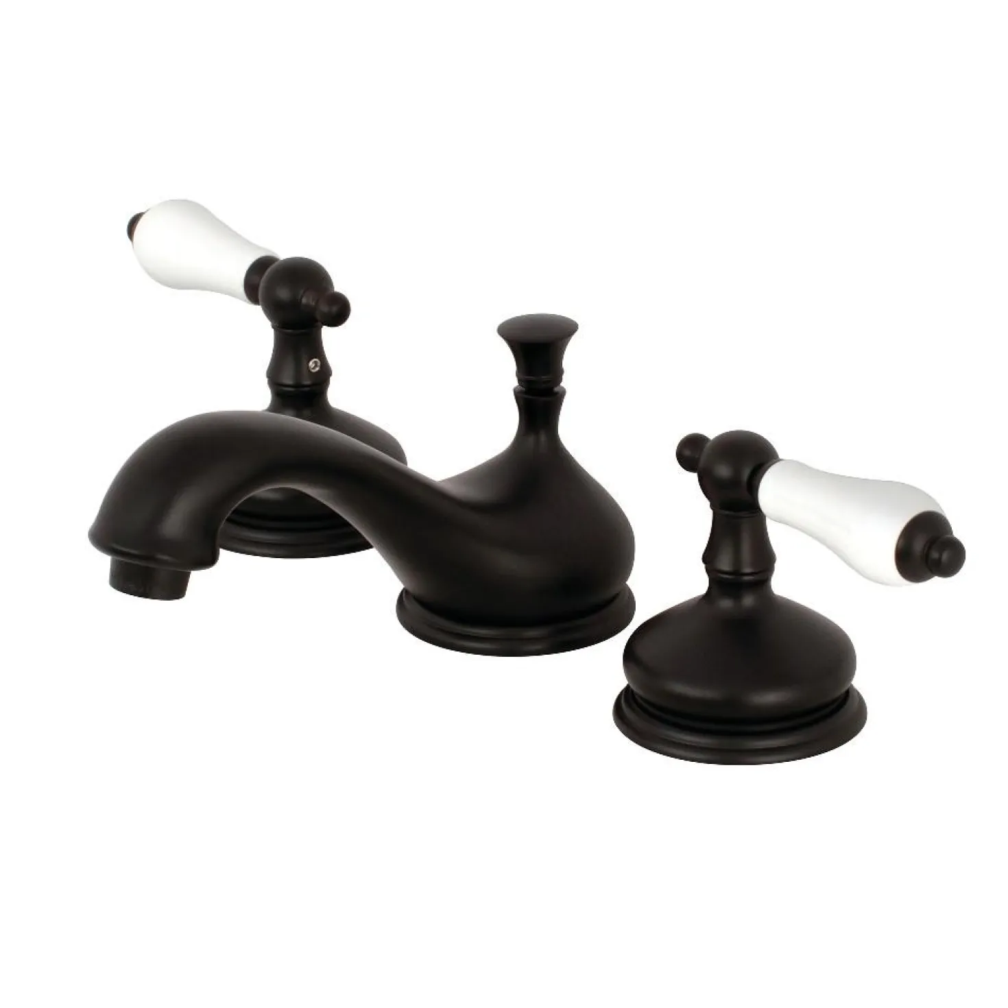 Kingston Brass Heritage 8" Widespread Deck Mount Bathroom Faucet