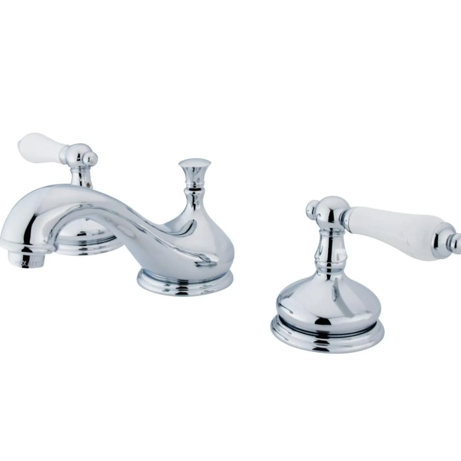 Kingston Brass Heritage 8" Widespread Deck Mount Bathroom Faucet