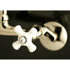 Kingston Brass 2-Hole 2-Handle Wall Mount Kitchen Faucet