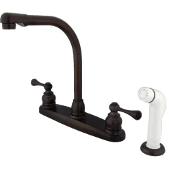 Kingston Brass 4-Hole 8-Inch Centerset Kitchen Faucet