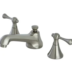 Kingston Brass 3-Hole 8-Inch Widespread Bathroom Faucet with Brass Pop-Up