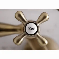 Kingston Brass 2-Hole Tub Wall Mount Clawfoot Tub Faucet with Hand Shower