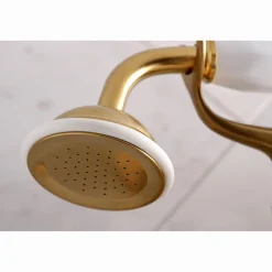 Kingston Brass 2-Hole Tub Wall Mount Clawfoot Tub Faucet with Hand Shower