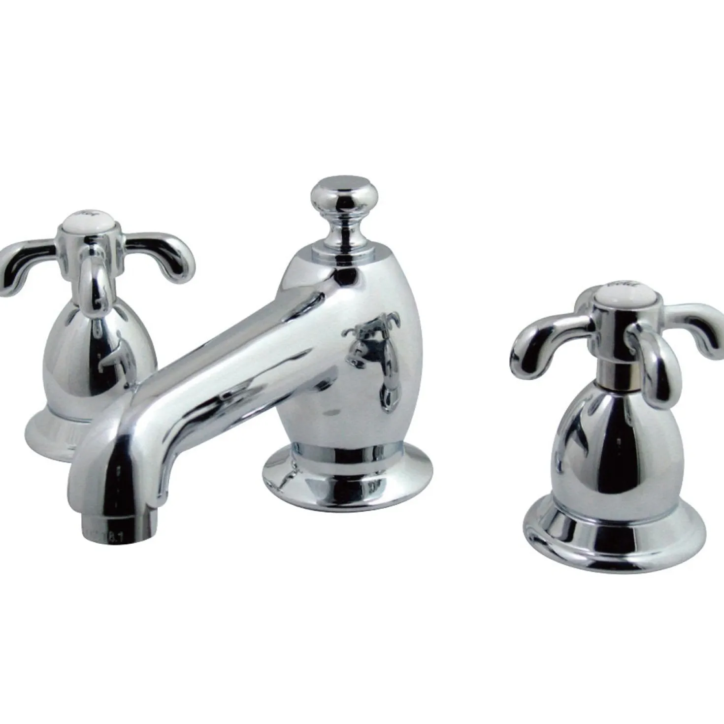 Kingston Brass 3-Hole 8" Widespread Bathroom Faucet with Brass Pop-Up