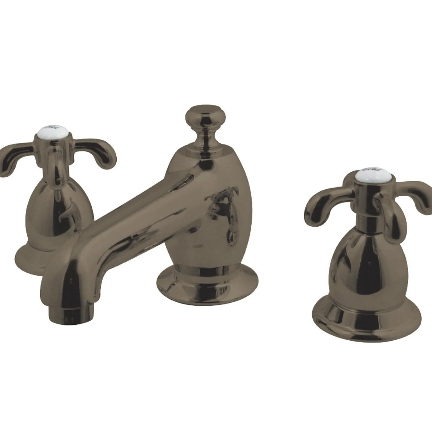 Kingston Brass 3-Hole 8" Widespread Bathroom Faucet with Brass Pop-Up