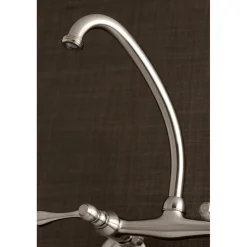 Kingston Brass 6-Inch Adjustable Center Wall Mount Laundry Faucet