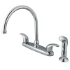 Kingston Brass 8-Inch Centerset 4-Hole Kitchen Faucet