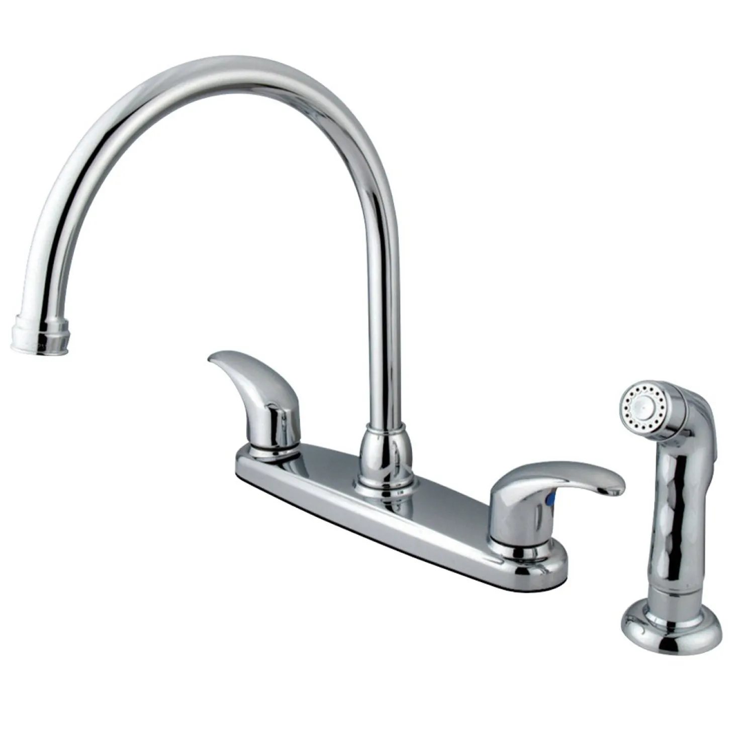 Kingston Brass 8-Inch Centerset 4-Hole Kitchen Faucet