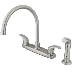 Kingston Brass 8-Inch Centerset 4-Hole Kitchen Faucet