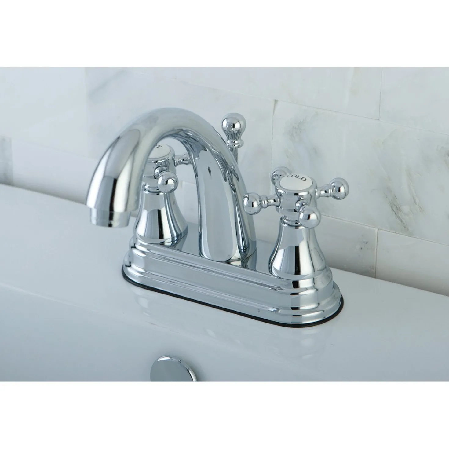 Kingston Brass 4-Inch Centerset 3-Hole Bathroom Faucet