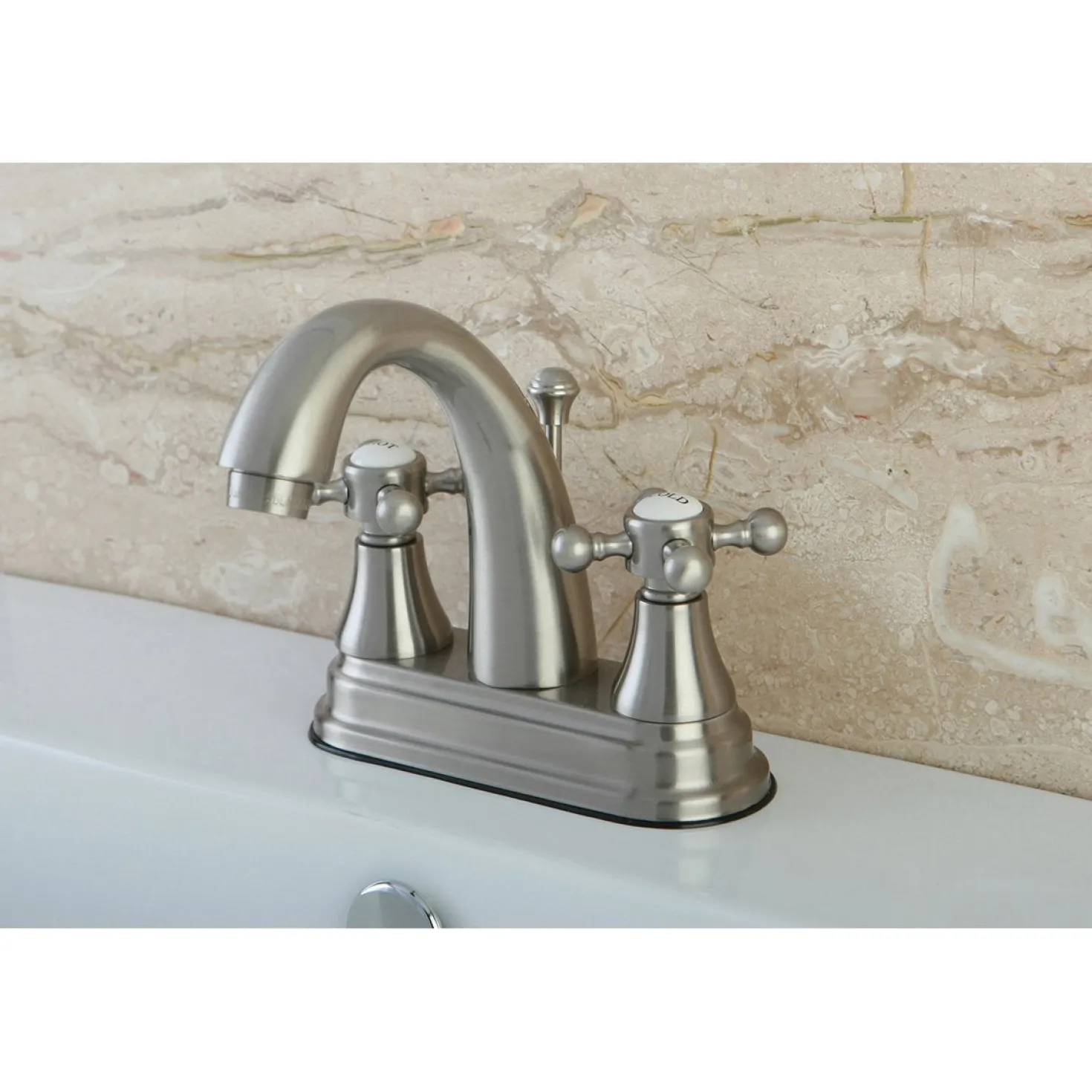Kingston Brass 4-Inch Centerset 3-Hole Bathroom Faucet