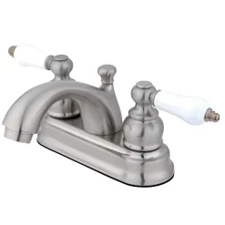 Kingston Brass 4-Inch Centerset Bathroom Faucet with Pop-Up Drain