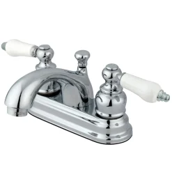 Kingston Brass 4-Inch Centerset Bathroom Faucet with Pop-Up Drain