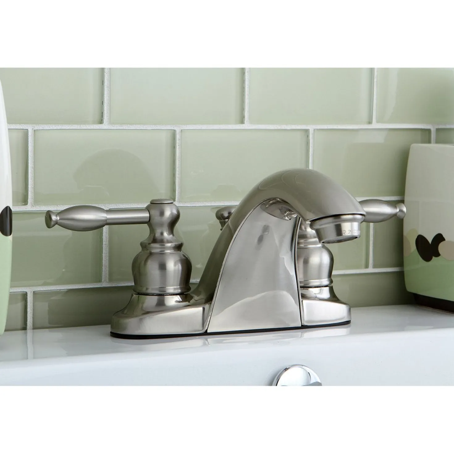 Kingston Brass 4-Inch Centerset Twin-Handle Bathroom Faucet