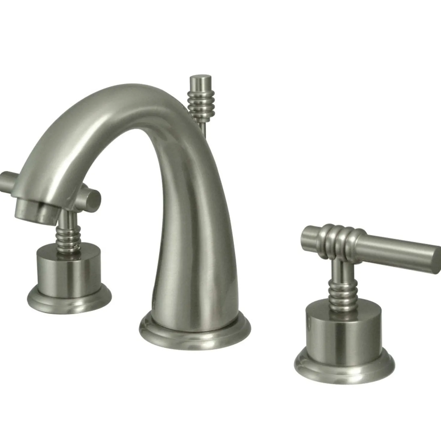 Kingston Brass 8-Inch Widespread Bathroom Faucet with Brass Pop-Up
