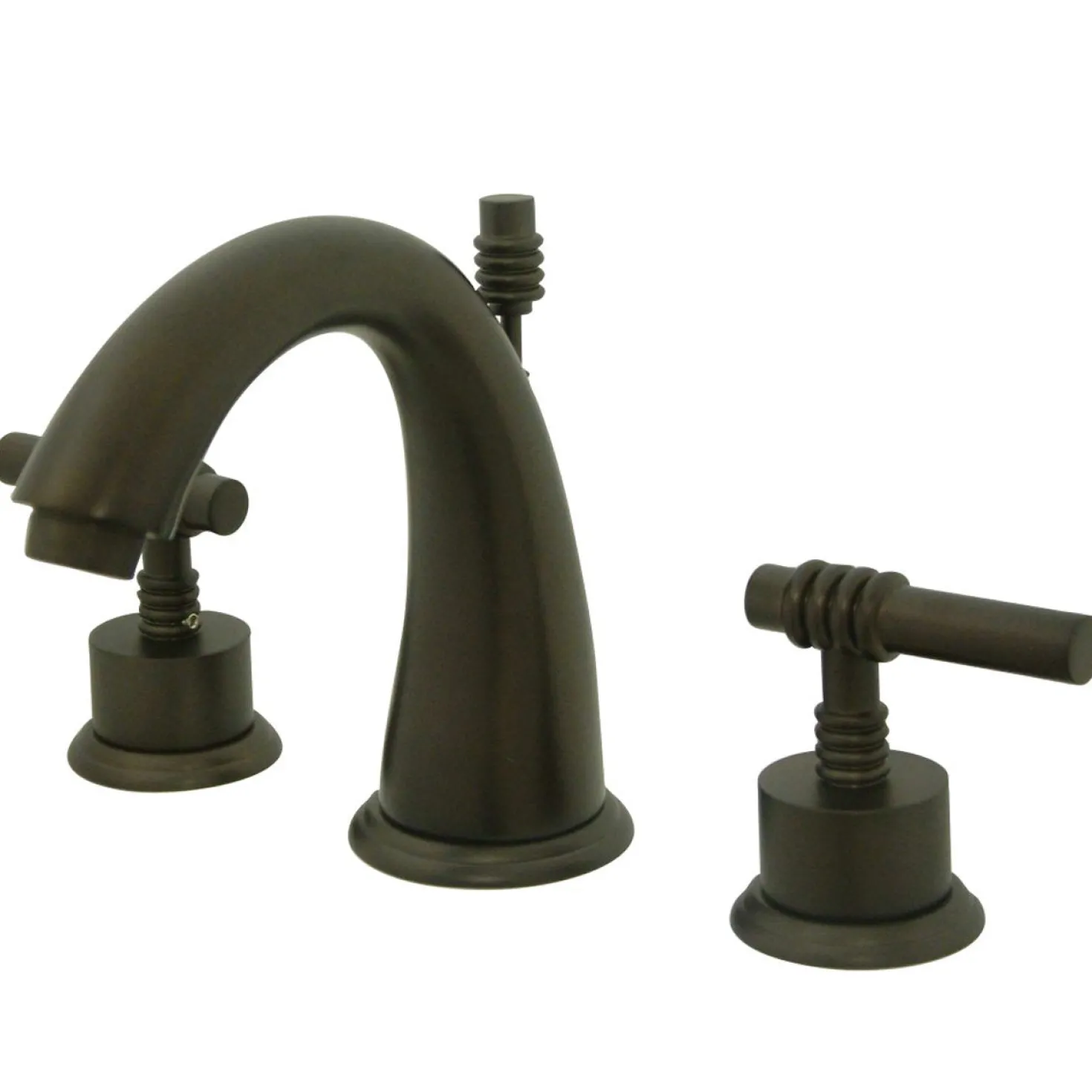Kingston Brass 8-Inch Widespread Bathroom Faucet with Brass Pop-Up