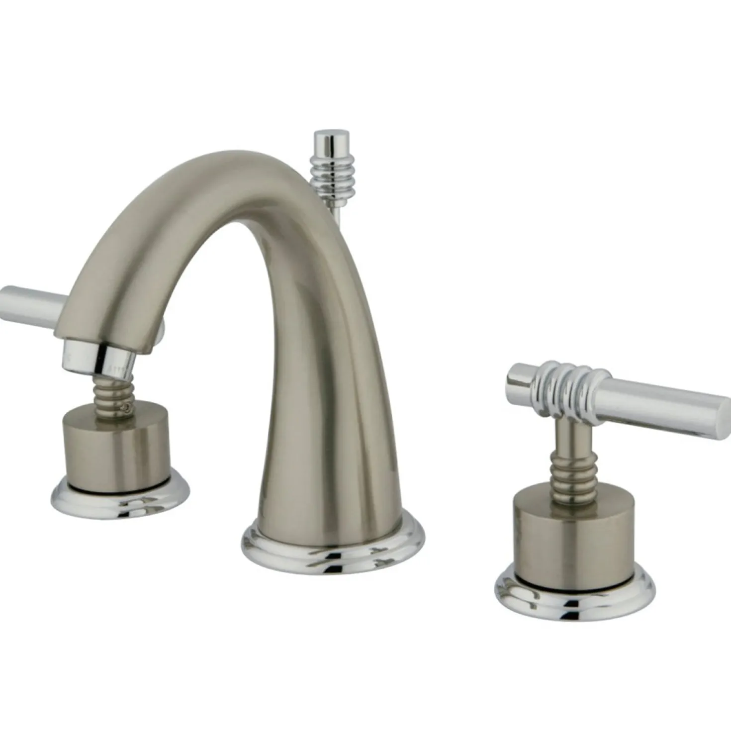 Kingston Brass 8-Inch Widespread Bathroom Faucet with Brass Pop-Up