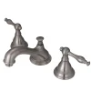 Kingston Brass 8-Inch Widespread Deck Mount Bathroom Faucet with Brass Pop-Up