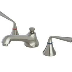 Kingston Brass 8-Inch Widespread 3-Hole Bathroom Faucet with Brass Pop-Up
