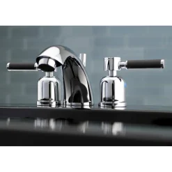 Kingston Brass Kaiser Deck Mount Mini-Widespread Bathroom Faucet