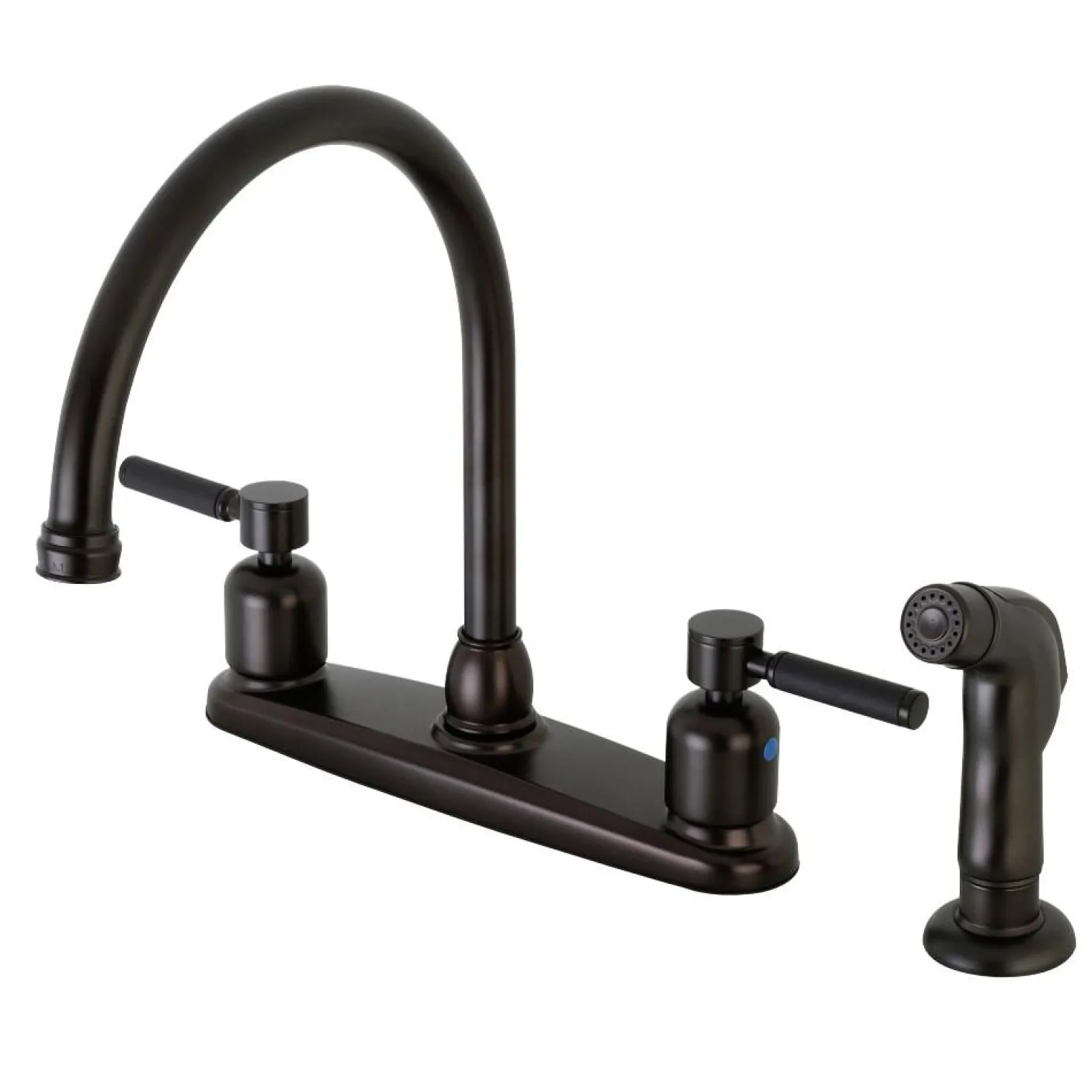 Kingston Brass Kaiser 4-Hole Centerset Kitchen Faucet