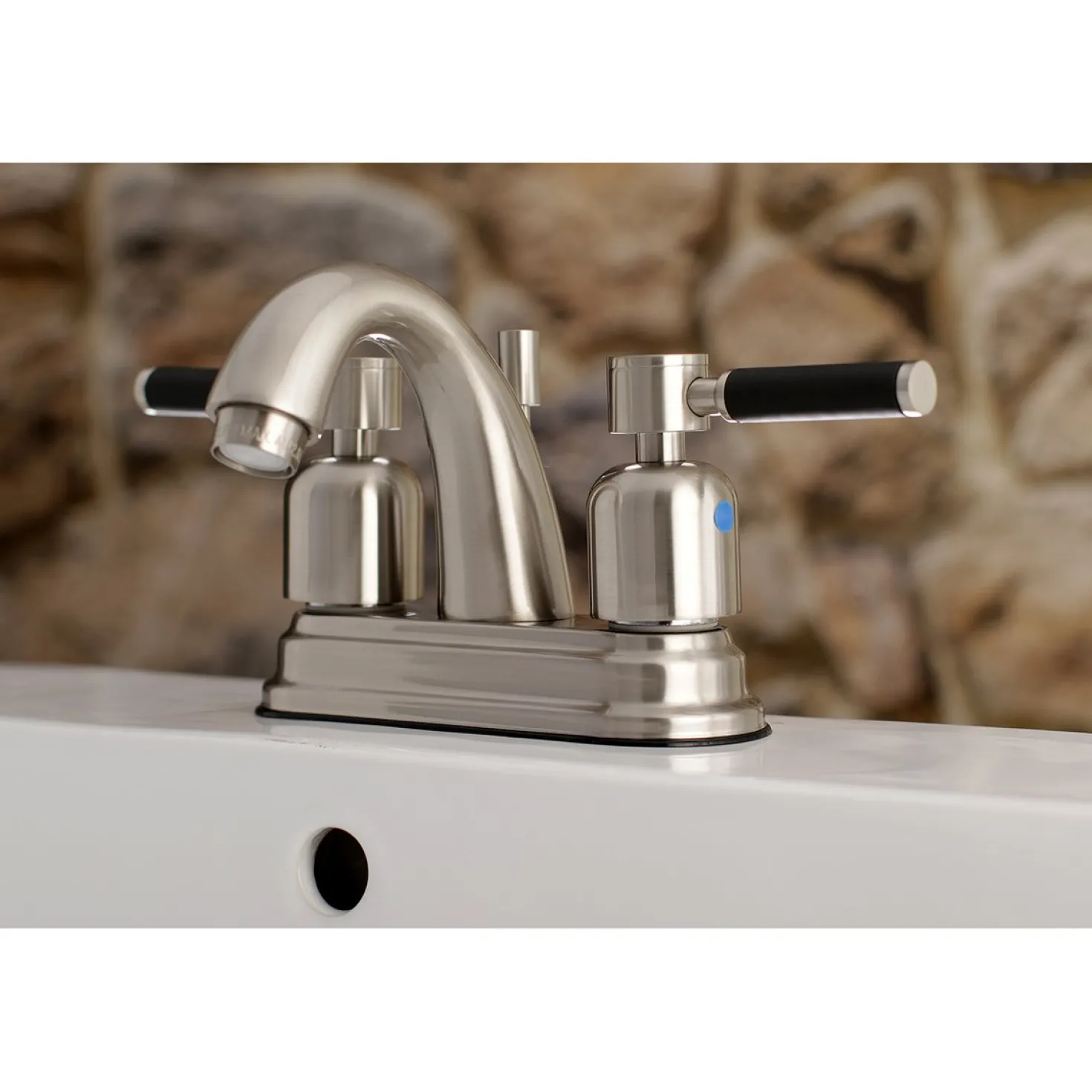 Kingston Brass Kaiser 4-Inch Centerset Bathroom Faucet