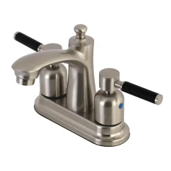 Kingston Brass Kaiser 4-Inch Centerset Lever-Handle Bathroom Faucet