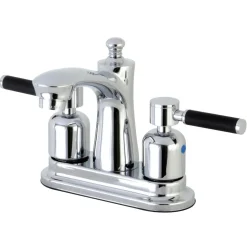 Kingston Brass Kaiser 4-Inch Centerset Lever-Handle Bathroom Faucet