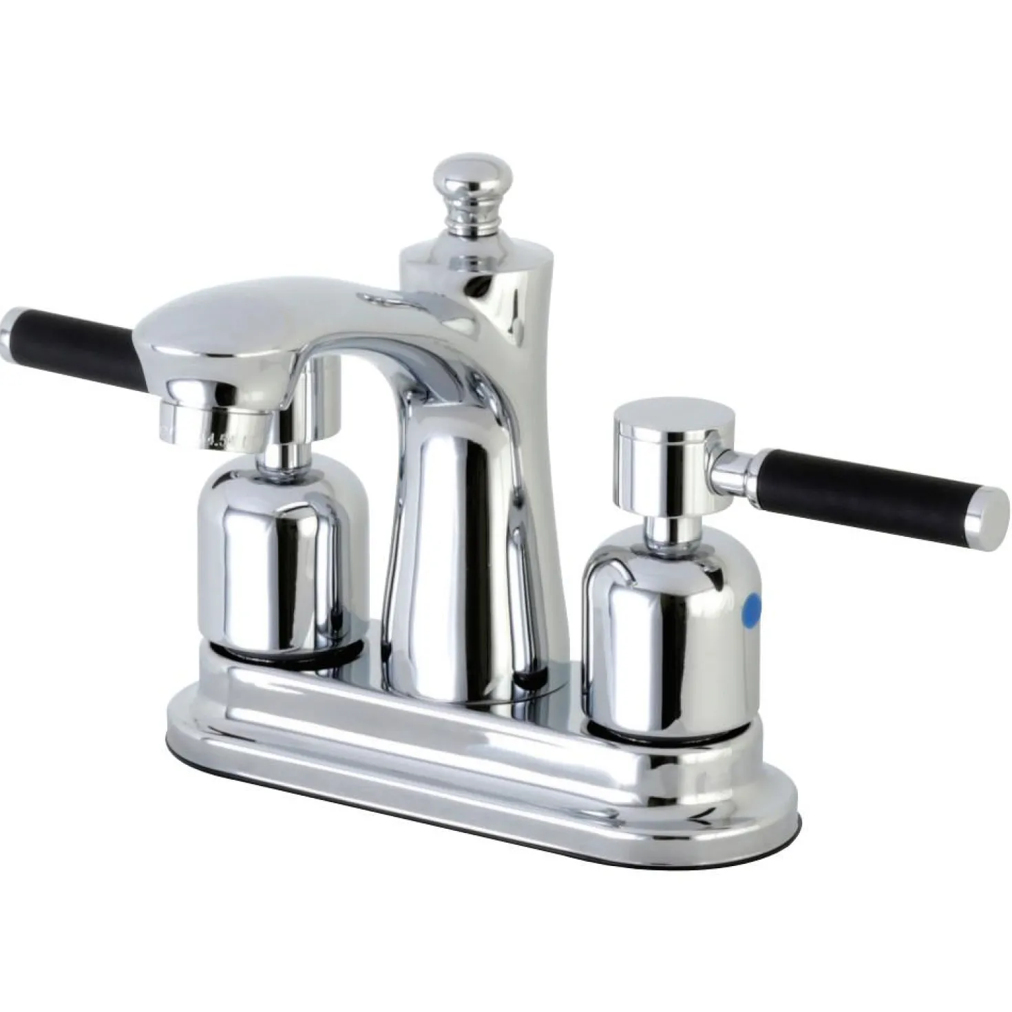 Kingston Brass Kaiser 4-Inch Centerset Lever-Handle Bathroom Faucet